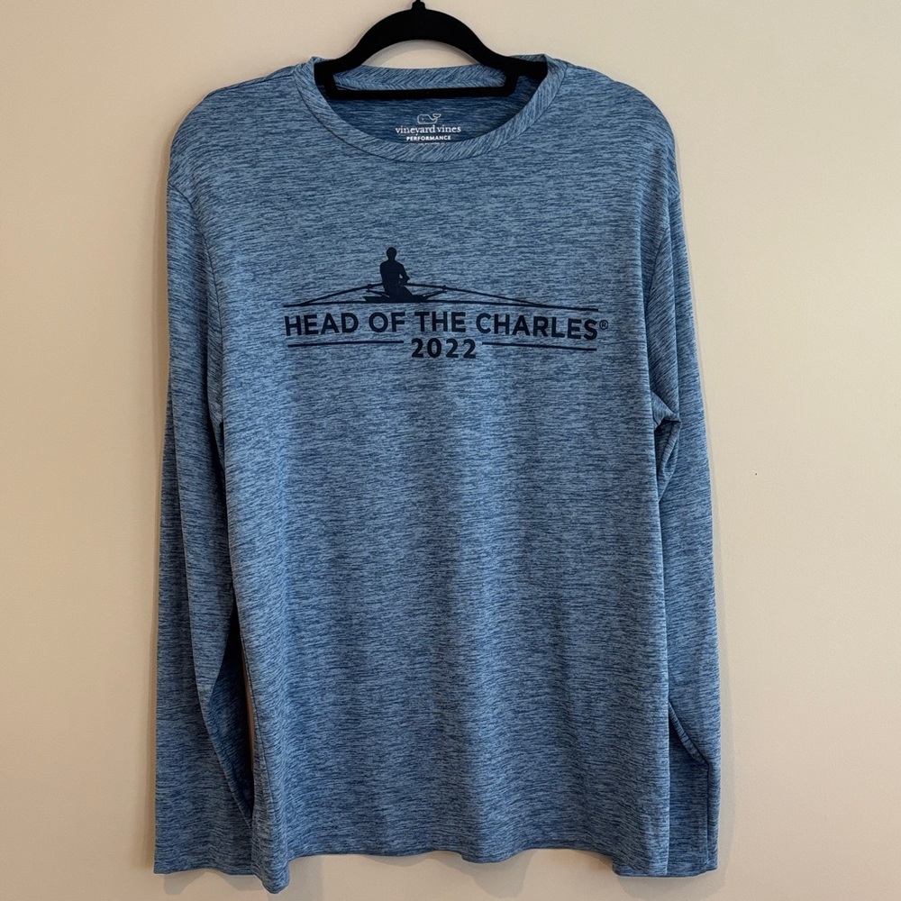 Vineyard Vines Head of the Charles 2022 Blue Long Sleeve Shirt